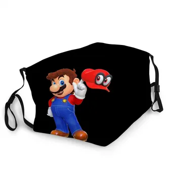 2020 kpop Super Mario Mascaror Vuxen/Barn Tvättbara dammfilter Icke Disponibla Mun Mask Super Mario Birthday Party Supplies