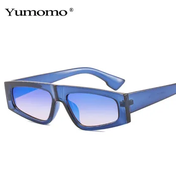 2020 Mode Rektangel Solglasögon för Kvinnor Vintage Glasögon Män Varumärke Designer Blå Grön Svart Färg solglasögon Nyanser UV400