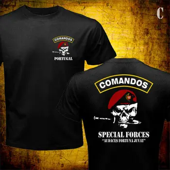 2020 män t-skjorta portugisiska Armén Special Forces Commando Comandos Portugal Militär T-shirt