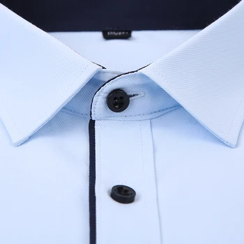 2020 NYA Casual Män kortärmad Skjorta Slim Fit Design Stil Manliga Sociala Företag Klänning Skjortor med Hög Kvalitet Kläder 4XL