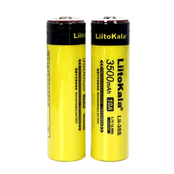 2020 Nya LiitoKala Lii-35S 18650 batteri 3,7 V 3500mAh Uppladdningsbart litiumbatteri för LED-Ficklampa+DIY Pekade