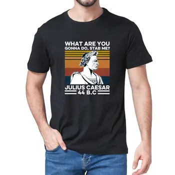 2020 NYA Sommar-Vad tänker du göra Hugga mig? Julius Caesar år 44 F.KR. Vintage för Män bomull T-Shirt Humor kvinnor Shirt Toppar tee 3XL
