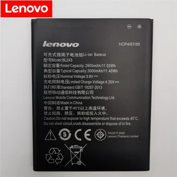 2020 Nya Testade Ursprungliga BL243 Mobiltelefon Batteri för lenovo K3 Not K50-T5 A7000 A5500 A5600 A7600 Batteri Batteria