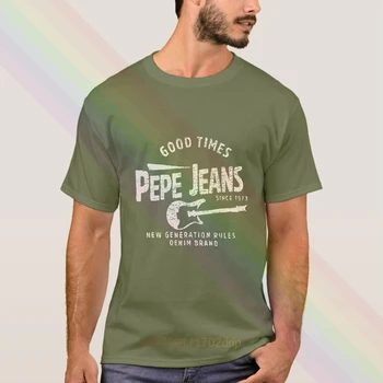 2020 Nyaste Retro Pepe-Jeans-London God Tid T-Shirt Sommaren Män kortärmad Populära T-Shirt Toppar Unisex