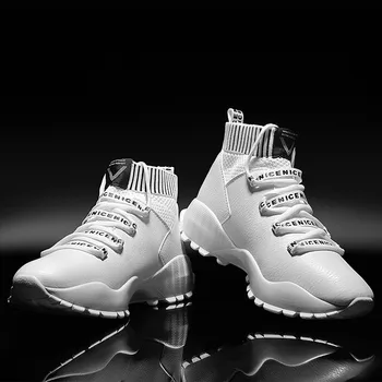 2020 Populära Mode Casual Skor för Män Air Kudde Sneakers Man Lace-upp bra Andningsförmåga Max Walking Trainer Manliga Tenis Feminino