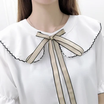 2020 Sommaren Koreanska Mode Flicka Vit Topp Blus & Single-Breasted Kjol Kvinnor Söt Outfit Vestidos 2 St Kläder Som S M L