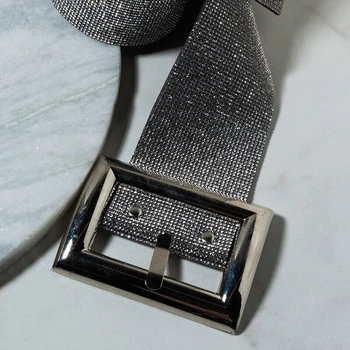 2020 strass bälte i midjan diamond ceinture strass och glitter bälten för kvinnor silver metall bred guldkedja cinturon mujer linning