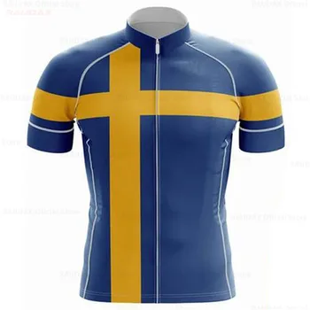 2020 Sverige för Män Cykling Jersey Pro Team Sommaren Cykling Kläder snabbtorkande Racing Sport Skjortor Mtb Cykel Tröjor Uniform