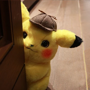 2020 TAKARA TOMY Pokemon Detektiv Pikachu Plysch Leksaker Stoppade Leksaker Pokemon Pikachu Anime Dockor Jul Födelsedag Presenter till Barn