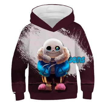 2020 tecknad 3D Undertale spel kids Kläder Sweatshirts För Pojkar Flickor Barn Luvtröjar Tecknat Maskerade Höst vinter Tröjor