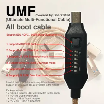 2020 ursprungliga ny MRT-knapp 2 / mrt-dongle 2 + Umt dongle + Umf alla boot kabel + Fri Frakt