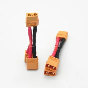 20st XT90 Parallella Batteri Kontakt Kabel med Dubbla Förlängning Y-Splitter RC