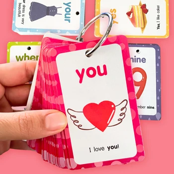 220 engelska Syn Ord Flash-Kort Phonics Ord Flashcards Baby Lärande Pedagogiska Leksaker för Barn Barnen Minne Spel
