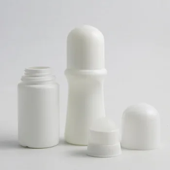24 x 30ml 50ml Tomma PP-Plast Rulla På Flaskor av Plast Kula Bärbar Resor Deodorant Roll-On Container Utomhus