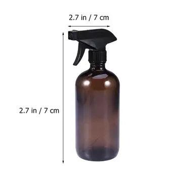 250/500 ml Tom Bärbara Påfyllningsbar Flaska Brunt Glas Spray Behållare Tålig Utlösa Spruta För Eterisk Olja CleaningProduct