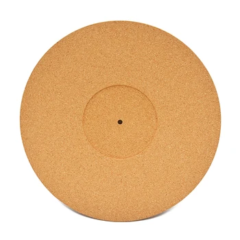 2mm Mjuk Kork LP Slip Tallrik Mat Anti-Statisk Slipmat för 12-Tums LP Vinyl skiva