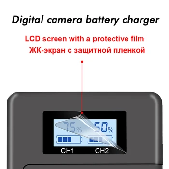 2st NP-FW50 NP-FW50 Kamera Batteri +LCD-digital-kamera-batteri Laddare för Sony Alpha a6500 a6300 a6000 a5000 a3000 NEX-3 a7R