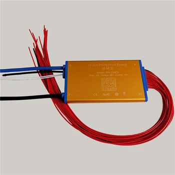 3,7 V 13S 48V 15A 25A 35A Li-jon batteri BMS PCM PCB Med balans temperatur skydd & on/off switch