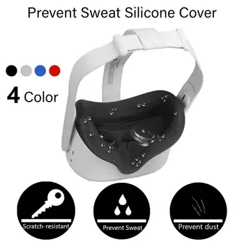 3 In1 Silikon Eye Mask Täcka Pad För Oculus Quest 2 VR Headsetet Andas Anti-svett Light Eye Täcka För Oculus Quest-2 VR