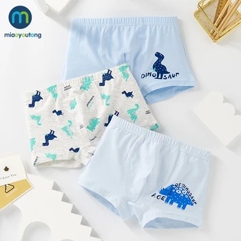 3 St./Många Barn Pojkar Underkläder Mjuk Bomull i Korthet Tecknat Barns Shorts Trosor för Baby Pojke i Tonåren Kalsonger Miaoyoutong