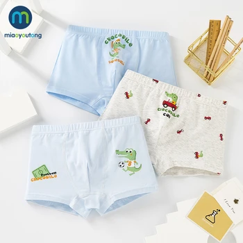 3 St./Många Barn Pojkar Underkläder Mjuk Bomull i Korthet Tecknat Barns Shorts Trosor för Baby Pojke i Tonåren Kalsonger Miaoyoutong