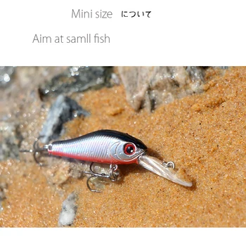 35mm 2.4 g Jerkbait Minnow fiskedrag Konstgjorda Hårt Bete för Gädda/Bas Mini Fisk Wobblers Pesca Crankbait Karp fiskeredskap