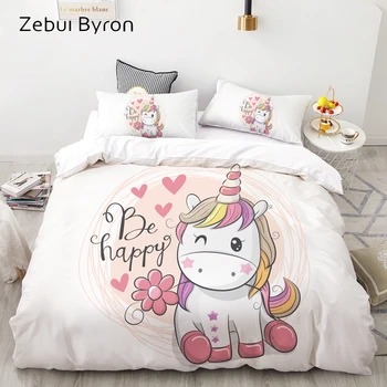 3D Cartoon Sängkläder för Barn/Baby/Barn/Pojke/Flicka,Rosa elefant Påslakan Set Custom/Europa/Queen -, Quilt/påslakan Set