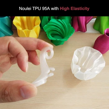 3D-Utskrifter Glödtråden 1kg TPU Flexibel Glödtråden TPU Plast för glödlampor 3D-Skrivare 1.75 mm Utskrift av Material Grön Röd Färg