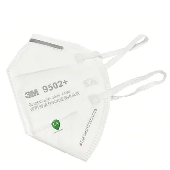 3M 9502+ FFP2 Mask KN95 Pannband Återanvändbara Mun Ansiktsmasker Filter Dammtät Anti-Fog Respirator bra Andningsförmåga Skydd Mascarilla