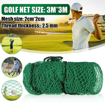 3Mx3M Golf Praxis Net PE Tunga Inverkan Mesh-nät Nät Remmar gör det Enkelt att Fästa 3 Square Net Rep Border Meter Netto