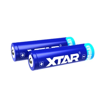 4 St Xtar Uppladdningsbara 18650 3500mAh 3,7 V skyddad batteri som konstruerats för ficklampor bärbar strömförsörjning etc