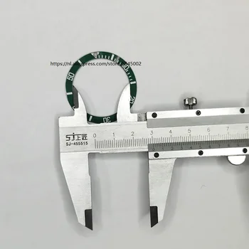 4 typer av 38 mm inre diameter på 30,6 mm för 40mm mäns klockor Svart Blå Grön Keramik Bezel Sätt Reservdelar Dial Ny