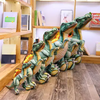 40-100cm Nya Dinosaurie Plysch Leksaker Uppstoppade Djur Dragon Docka Spinosaurus Leksaker för Barn Verklighetstrogna Kudde Barn Födelsedagspresent