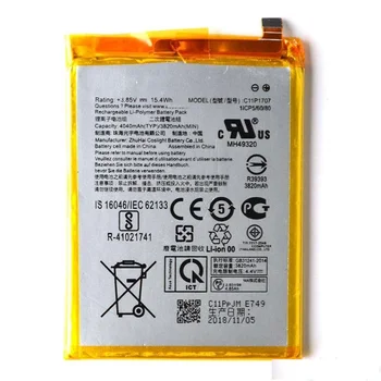 4040 mAh Telefonens Batteri för Asus ZB555KL ZenFone Max M1 C11P1707 Hög Kvalitet Ersätter Bateria Uppladdningsbara Batterier