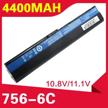 4400mAh Batteri för Acer Aspire One 725 756 V5-171 TravelMate B113 B113M B113-M C7 C710 AL12X32 AL12A31 AL12B31 AL12B32