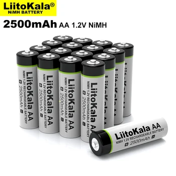 4st/massa NYA Liitokala 1,2 V AA 2500mAh Laddningsbara Ni-MH-batteri aa för Temperatur gun fjärrkontroll mus leksak batterier