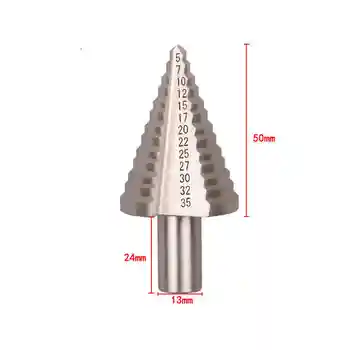 5-35mm 4241 Stålplåt hål öppnaren hål brotschning pagoda lite verktyg bänk stegborr