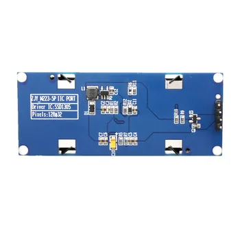 5/7/9 Pin-2.23 tums OLED-LCD-skärm-modul 12832 orange/vit/blå/gul/green12832 visa SSD1305 IIC / SPI-gränssnitt