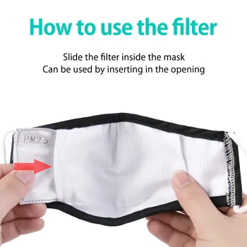 5 Lager PM2.5 Mask Filter Pads för Disponibel Mask Filter Mun Ansikte hudvänlig Skyddande Anti-Damm Pad