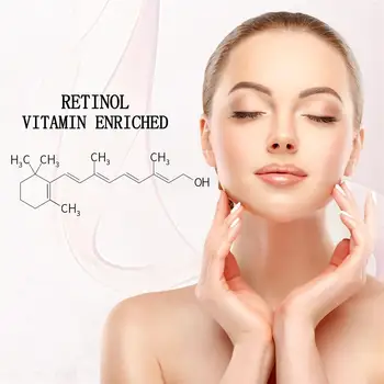 50ml Retinol 2.5% Moisturizer Face Cream Vitamin E Kollagen Retin Anti Åldrande, Rynkor, Akne Hyaluronsyra Ansikte Vitare Grädde