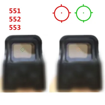 551 552 553 Holografisk En serie produkter som är Röd Grön Dot Sight kikarsikte med 20mm Rail Fästen för Airsoft