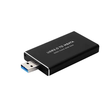 5Gbps USB 3.0 mSATA SSD Kapsling USB3.0 till mini-SATA-Hårddisk adapter M2 SSD Extern HDD Mobile Box