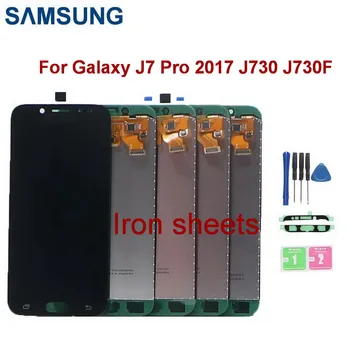5unid/lote Strykjärn lakan flytande display För Samsung Galaxy J7 Pro 2017 J730 J730F J730GM J730G LCD Touch Screen Digitizer Församling