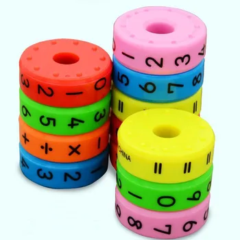 6 Stycken Barn Förskola Pedagogiska Plast Leksaker För Barn Matematik Nummer DIY Montera Pussel Pojkar Flickor hjärnan spel
