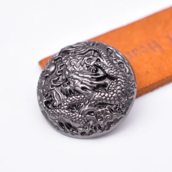 6x 35mm STORA Tunga Robust Antik Silver Dragon Amulet Västra Concho Knappar För DIY Leathercraft Plånbok Bälte Tillbehör