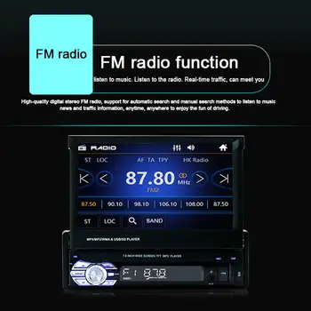 7 Tums Bil Radio Multimedia Spelare MP5 Spelare Touch Digital Display Bluetooth USB-Auto Radio Bil Multimedia Player