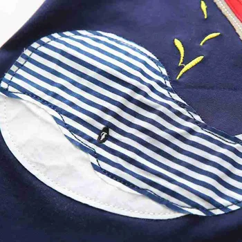 80-130 cm Bomull Pojkar och Kläder Barn Kläder Uppsättningar Sommaren Pojke Kläder Söt Whale Barn Uppsättningar T-Shirt Denim Byxor