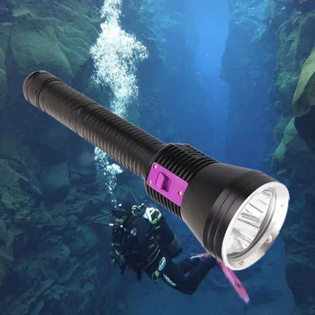 8000lm Dykning Ficklampa 3*XHP70.2 LED-Vitt/Gult Ljus dyka ficklampa under Vattnet 100M Dränkbara Lampa Ström-använder 3*26650 batteri