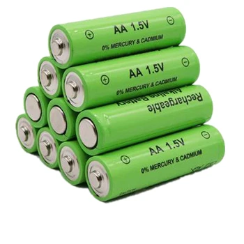 8ST nya AA 1,5 v hög kvalitet batteri AA 3000mAh uppladdningsbara Ni-MH-Batteri 2A Baterias för Kamera Ficklampa
