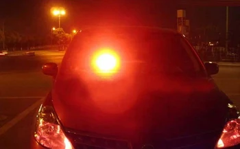 8W Led Bil blixtljus Vindruta flash Auto körning varning ljus Polisen Emergency beacon signaler 12v cigarettändaruttag ingång